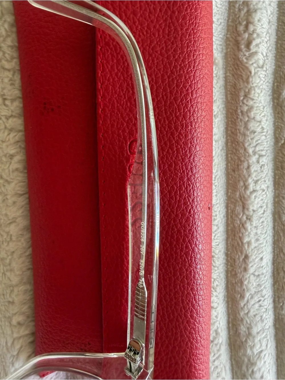 Guess transparent framed